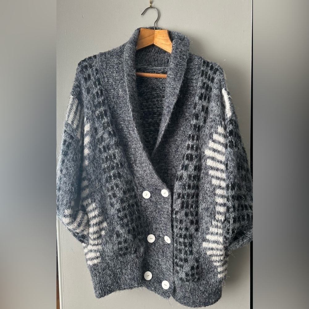 Vintage  oversized cardigan - Picture 2 of 16